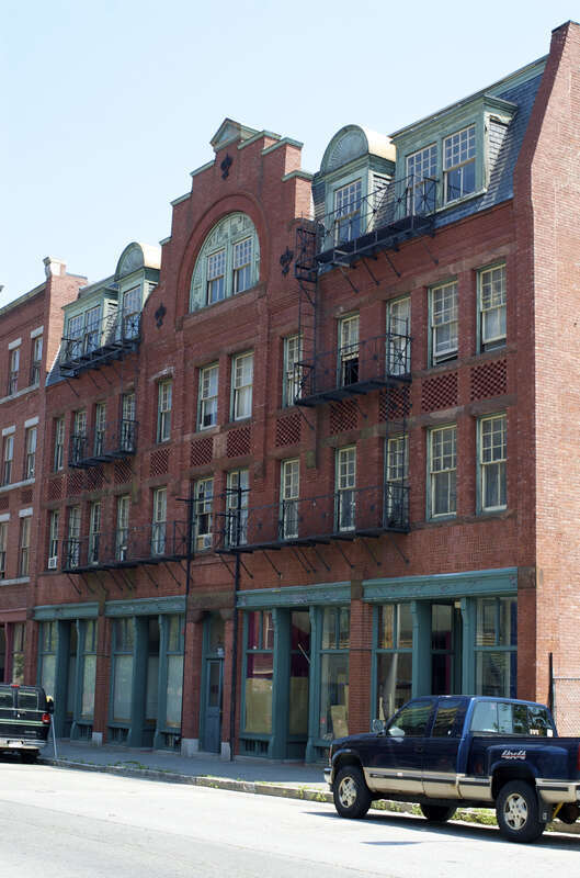 The Howe Building, located at 208 Middlesex Street, Lowell, Massachusetts.  The building is on the National Register of Historic Places.