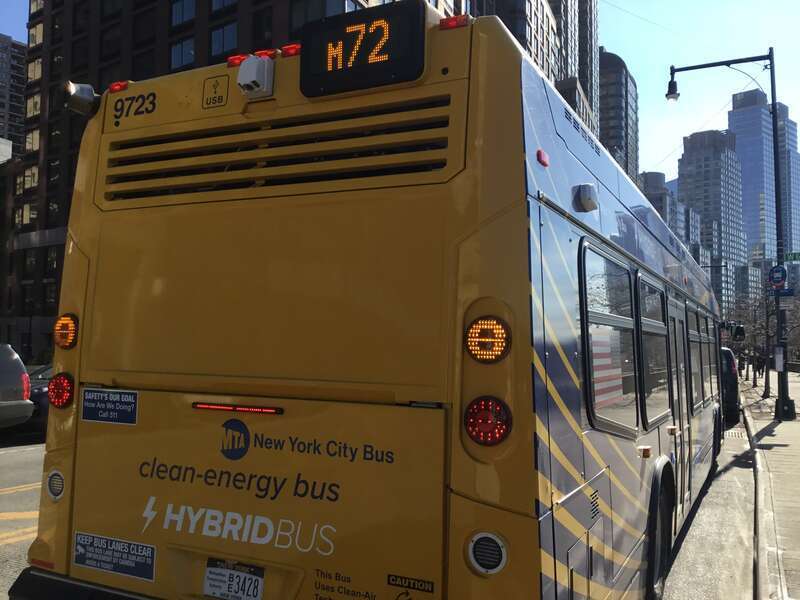 MTA Nova Bus LFS 9723 on the Upper West Side, Manhattan