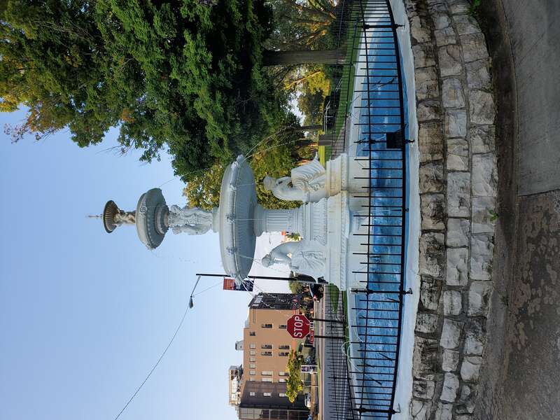 A fountain located downtown St. Joseph, Michigan, USA