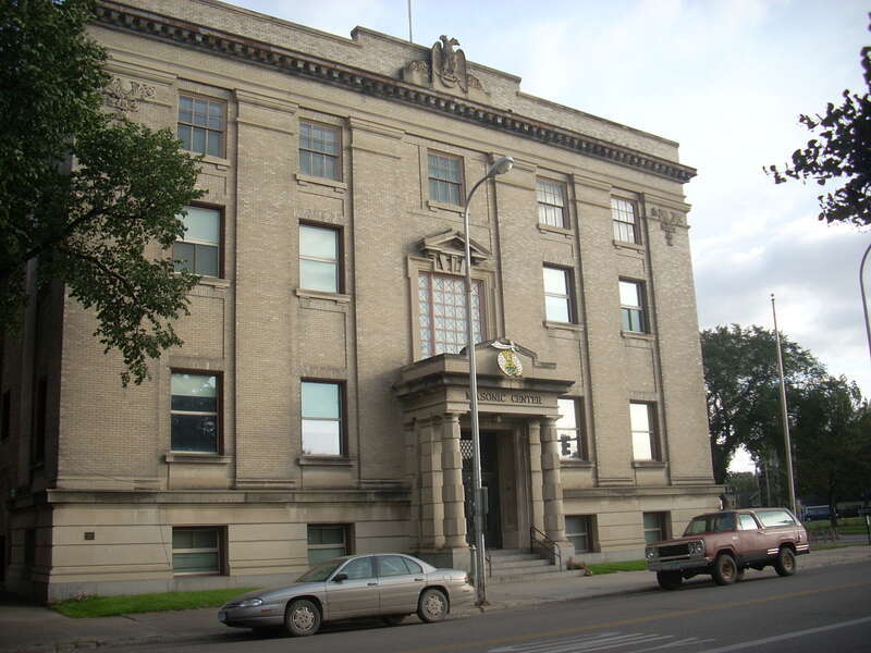Masonic Temple, Bruce Ave, Grand Forks North Dakota.  Added to the National Register of Historic Places on October 26, 1982.