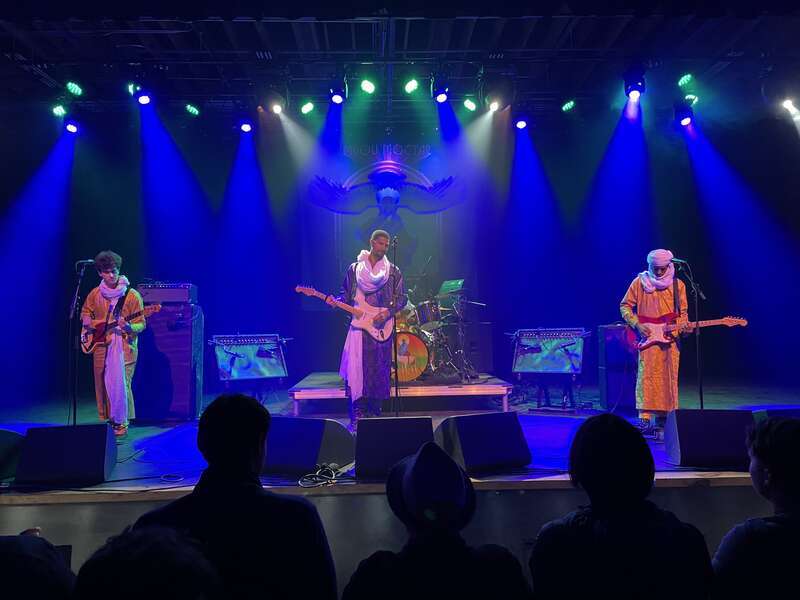 Mdou Moctar performing in Knoxville, Tennessee in 2022