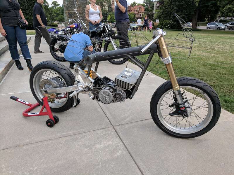 Art and Motorcycle Meetup at the en:Memorial Art Gallery in en:Rochester, New York