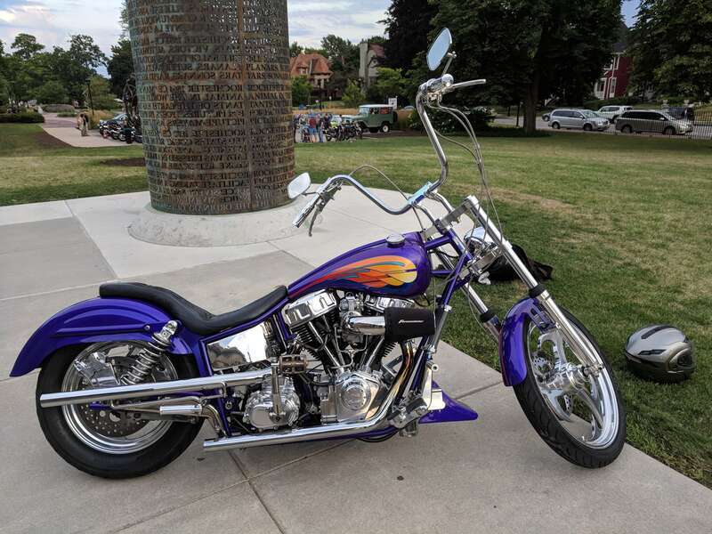 Art and Motorcycle Meetup at the en:Memorial Art Gallery in en:Rochester, New York