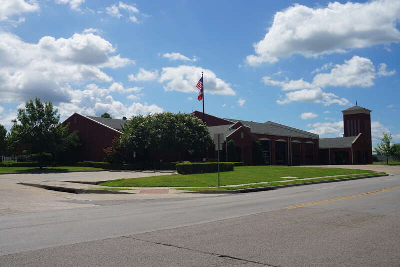 Fire Station No. 1 in Mesquite, Texas (United States).