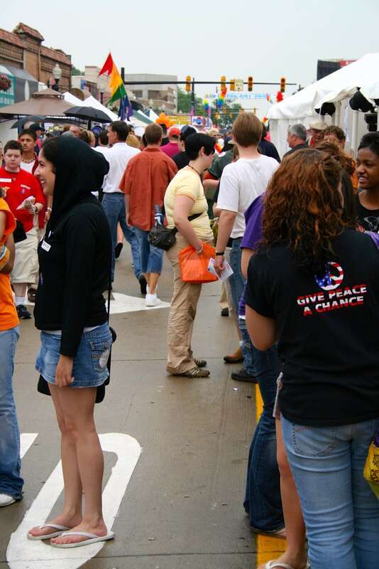 Crowd at Motor City Pride 2007 in Ferndale, Michigan