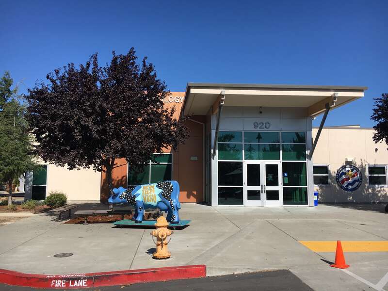 This is the main entrance of New Technology High School in Napa, CA. NTHS is a public project-based learning school, and is the founding member of New Tech Network.