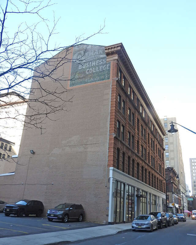 Looking east along Halsey Street, Newark