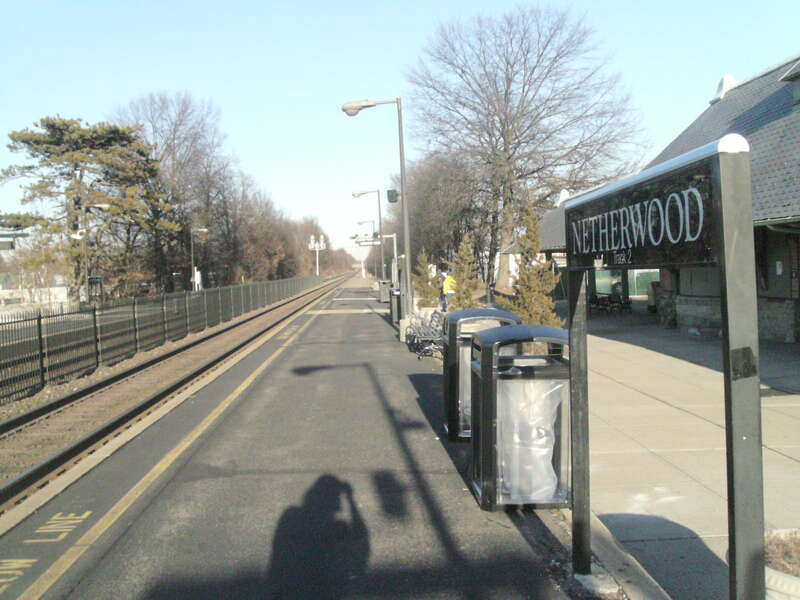 The Netherwood New Jersey Transit station in the Netherwood section of Plainfield, New Jersey.