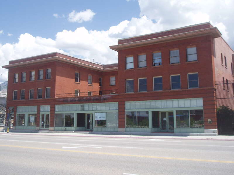 The New Brigham Hotel, a historic building in Ogden, Utah, United States.