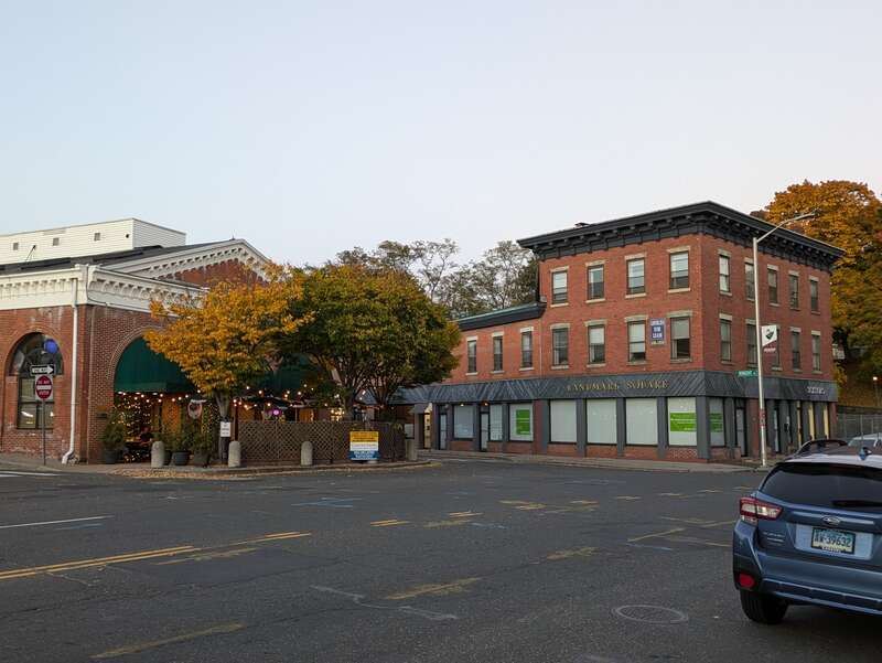 Landmark Square, Norwalk, CT taken from Wall Street