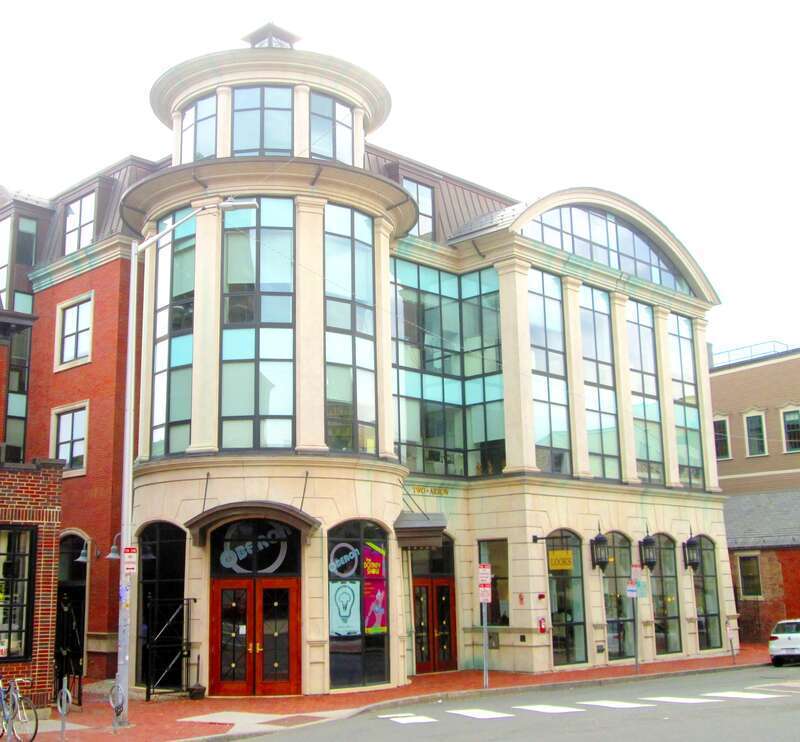 OBERON, located at 2 Arrow Street near its intersection with Massachusetts Avenue, in Cambridge, Massachusetts, is the second venue of the American Repertory Theater, where it presents cutting-edge plays.  It is also a nightclub venue with a bar and