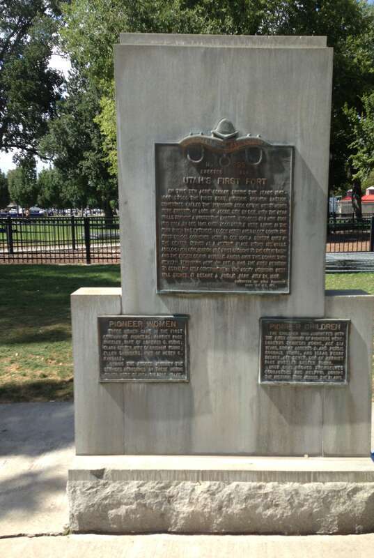 Old Pioneer Fort Site, 400 South and 200 West Downtown