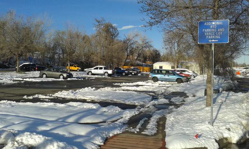 Olde Town Parking Vance Lot and RTD PnR overflow