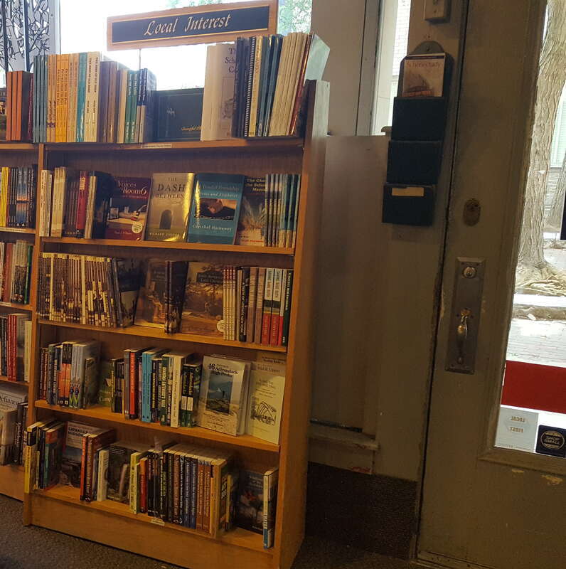 The Capital District Tourism Gnome loves to read, and he gets his books in Schenectady, New York at the Open Door Bookstore and Gift Shop on Jay Street.