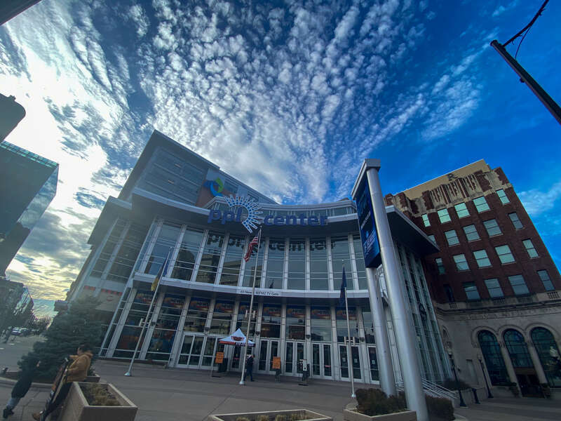 A picture of the PPL Center during a Phantoms vs Wolf Pack game in 2023.