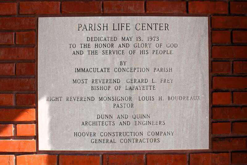 The Parish Life Center at the Cathedral of the Immaculate Conception in Lake Charles, Louisiana.
