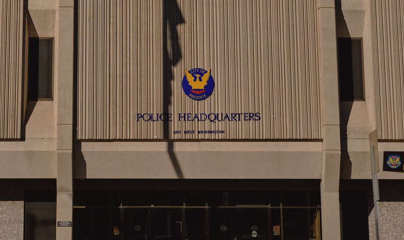 The Phoenix Police Department (PPD) headquarters at 620 West Washington Street in Phoenix, Arizona.
