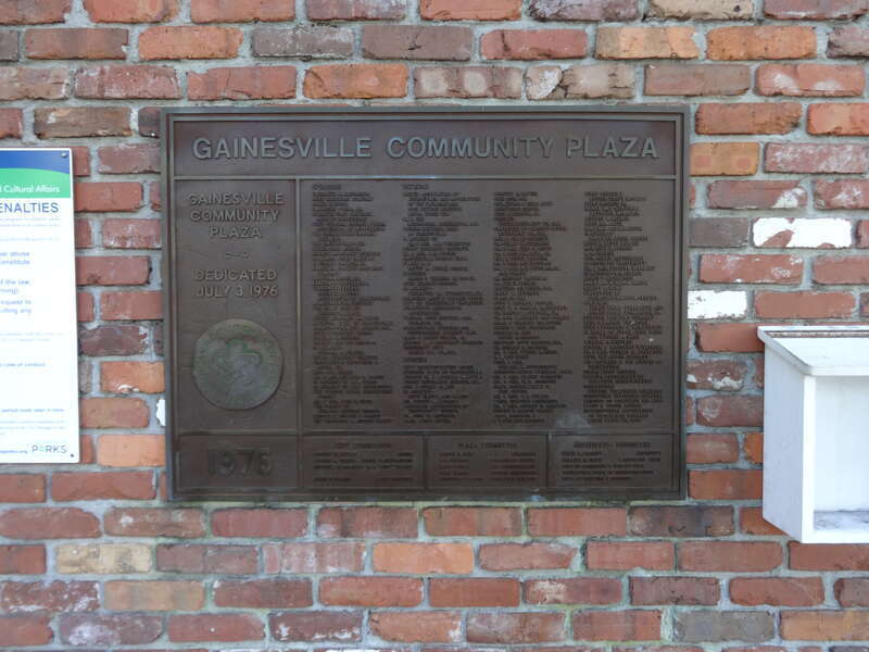 Plaque on Bo Diddley Community Plaza, Gainesville, Alachua County, Florida