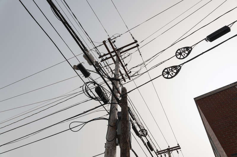 Power lines - Portland, Maine, USA