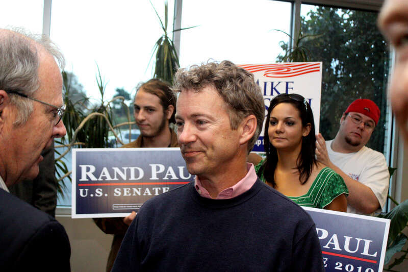 United States Senate candidate Rand Paul at the Bowling Green Regional Airport on the final day of campaigning, in Bowling Green, Kentucky.
Please attribute to Gage Skidmore if used elsewhere.

Unauthorized use by any candidate or candidate's