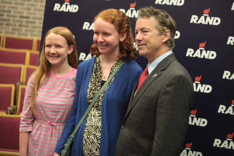 U.S. Senator Rand Paul speaking with supporters on his &quot;The Iowa 10,000 College Tour!&quot; at the UPS Auditorium at Morningside College Sioux City, Iowa.

Please attribute to Gage Skidmore if used elsewhere.