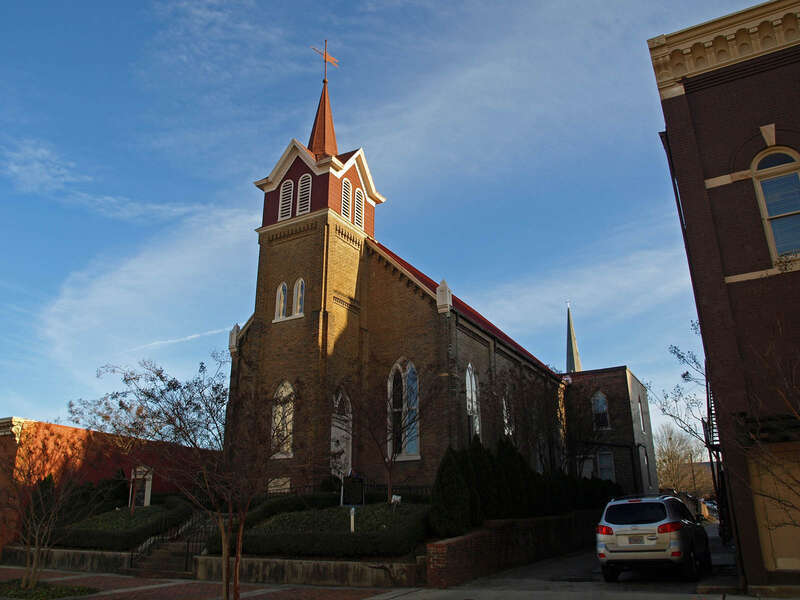 Randolph Street Church of Christ in Huntsville, Alabama, listed on the National Register of Historic Places.