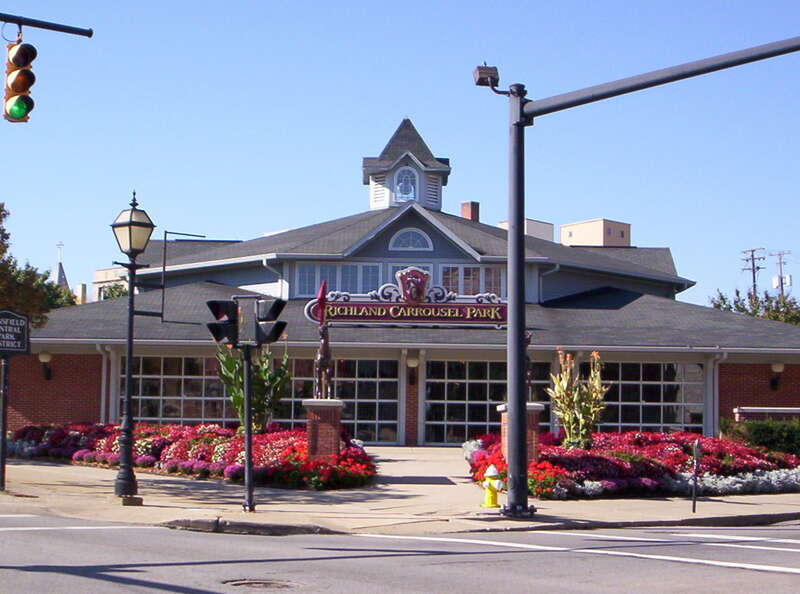 Richland Carrousel Park in downtown Mansfield