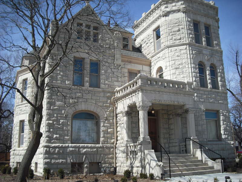 The Roberts House at 13th &amp;amp; Massachusetts.  Also known as the Castle Tea Room.  On NRHP.