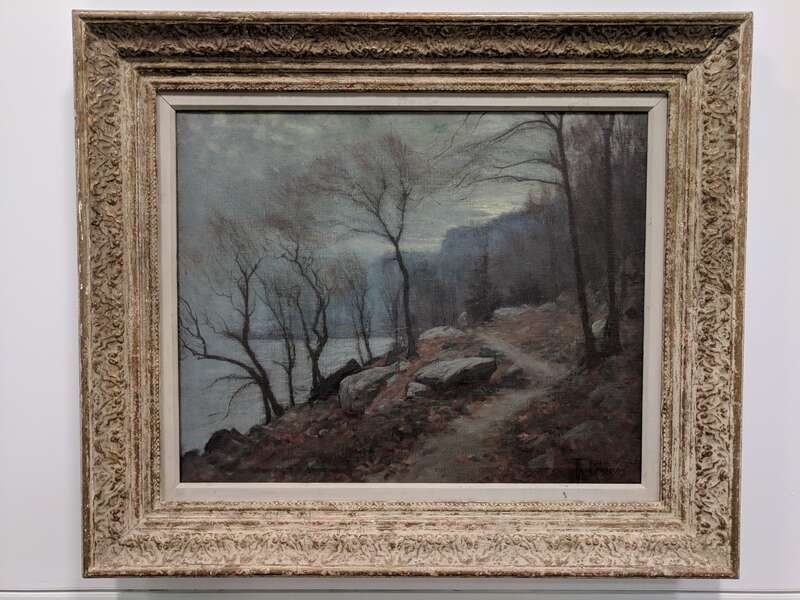 Hudson River, Upper West Side by Theodore Robinson at Housatonic Community College