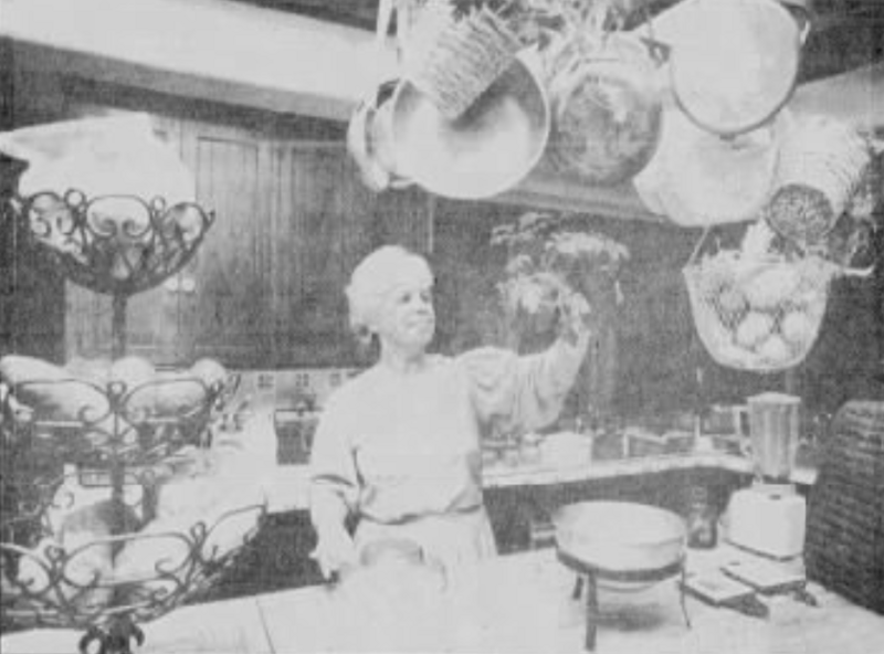 Roslyn Chasan in the kitchen of The Chasan Villa