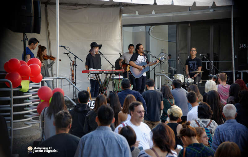 Run River North performing live at the Holidayfest on South Lake Avenue in Pasadena California, on Saturday December 6th, 2014.