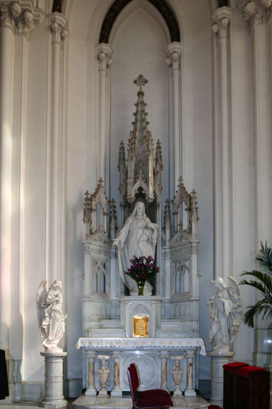 Sacred Heart altar in the Cathedral Basilica of the Immaculate Conception in Denver, .