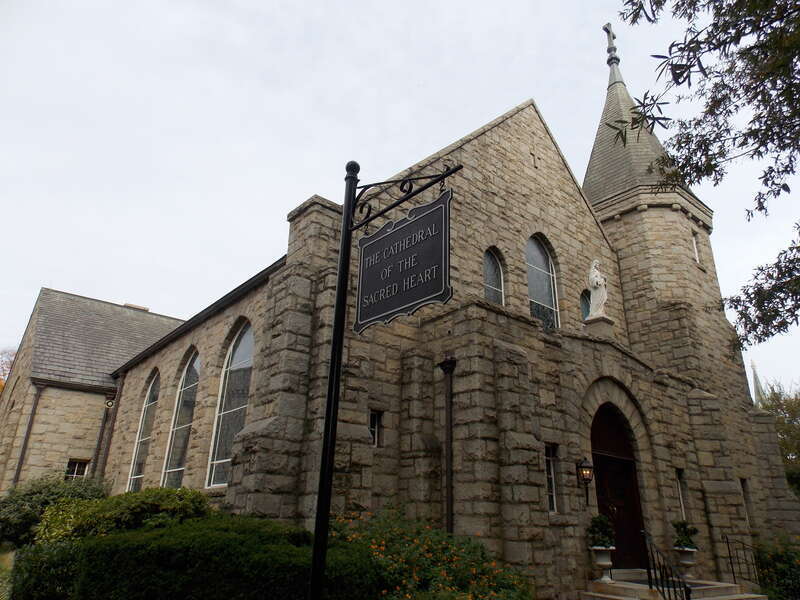 Sacred Heart Cathedral near downtown Raleigh, North Carolina.