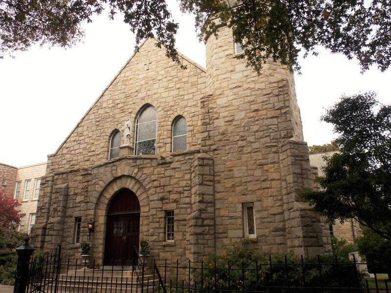 Sacred Heart Cathedral near downtown Raleigh, North Carolina.