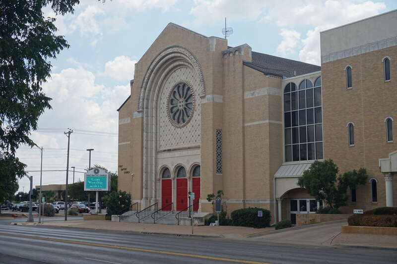 First Baptist Church in San Angelo, Texas (United States).
