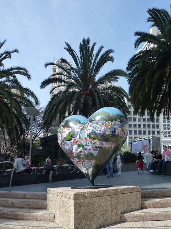 &quot;I love (heart)&quot; Union square  San Francisco, California, USA