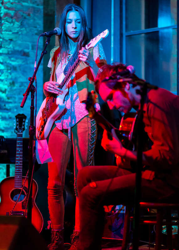 Sarah Summer performing live at the Love Song Bar in downtown Los Angeles, California, on Sunday, March 25, 2018.