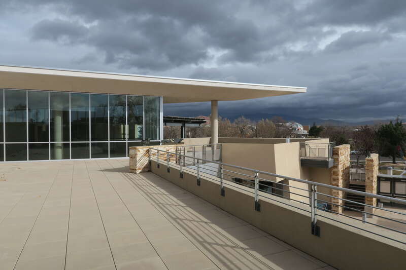 Second floor deck at the Albuquerque Museum of Art and History, Albuquerque New Mexico