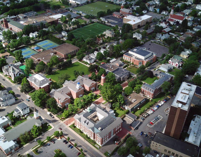 Overhead view of Wyoming Seminary's Campus