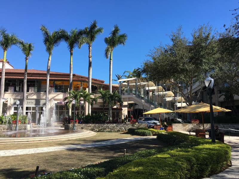 Shops At Merrick Park - Fountain and Palms
