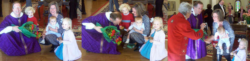 Their first official Sunday at St. Mary's Episcopal Cathedral, Memphis.
Photo by Gary Bridgman(borrowing Nadia Strid's setup)
Nadia has been photographing St. Mary's (and the rest of Memphis) since the early 1940's. She was the first female