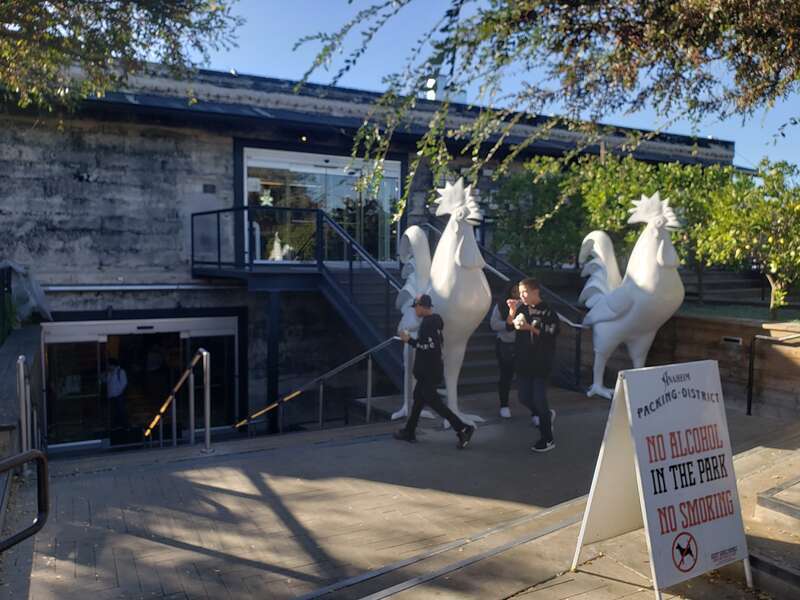 East entrance to Anaheim Packing House