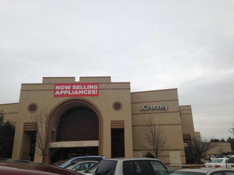 The exterior of JC Penney in the Solomon Pond Mall in 2016