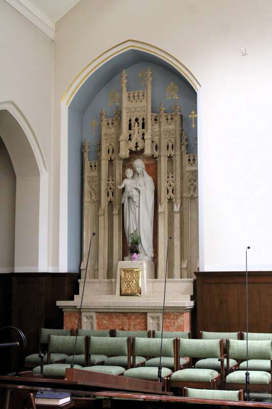 Shrine of the Virgin Mary in St. Brigid of Kildare Catholic Church in Midland, Michigan.