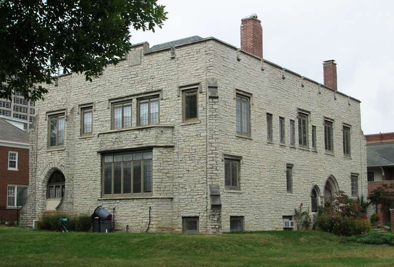 St. John's Catholic Newman Center at the University of Illinois at Urbana-Champaign at 604 East Armory Avenue in Champaign, Urbana.  The complex, consisting of St. John's Catholic Chapel and Newman Hall, a 300-bed residence, was built in 1926-28 at