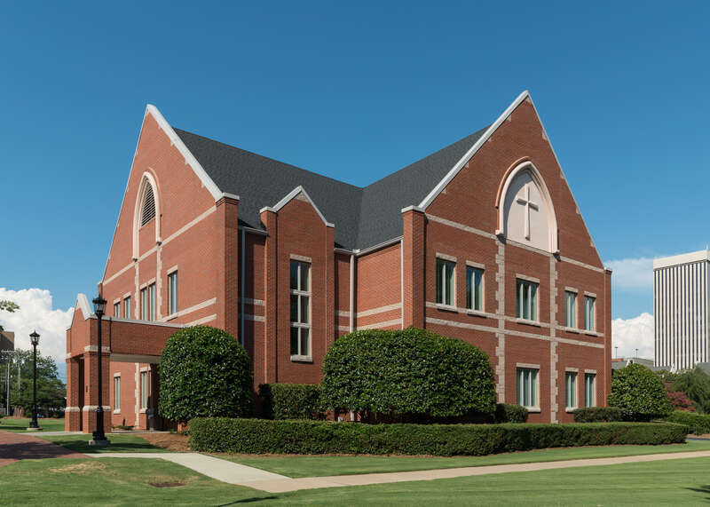 A southwest view of the parish house next to St. Mary's church, Greenville, South Carolina