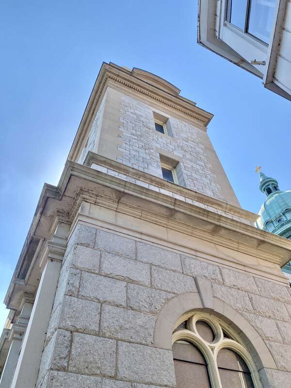 Built in 1904-07, this Renaissance Revival and Baroque Revival-style cathedral was designed by George I. Lovatt Sr. to replace the earlier St. Patrick Catholic Church, was was built on the same site to serve a primarily Irish-American Catholic