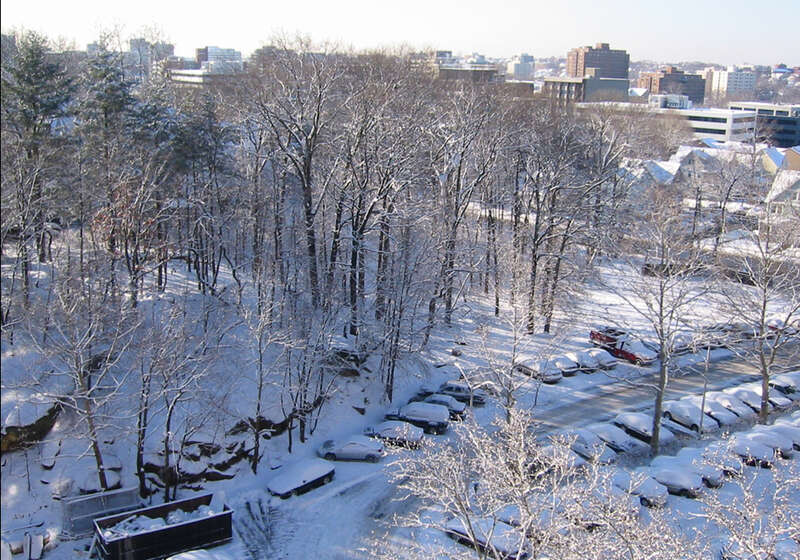 Stamford Bedford Street Shot from Hanover Hall Building