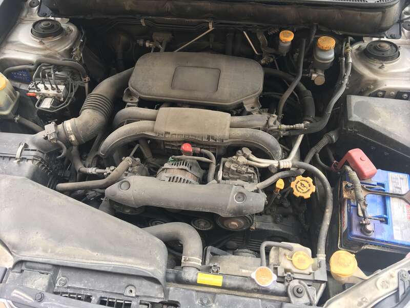 A Subaru 2.5 EJ253 Engine in a 2011 Subaru Outback (North America) with 206,000 miles approximately