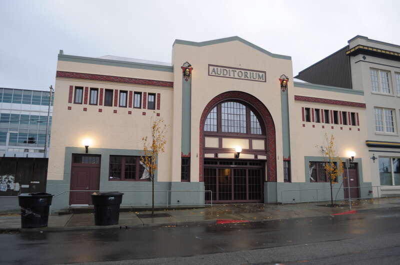 Auditorium Dance Hall (also known as Crescent Ballroom), 1308-1310 Fawcett Avenue, Tacoma, Washington, USA. Listed on the National Register of Historic Places.